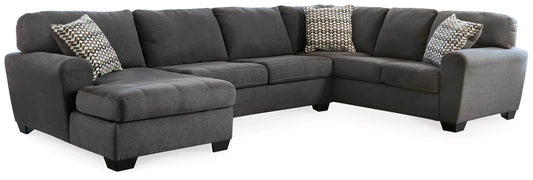 Modern Fabric Sectional - Slate