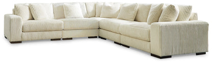 Modern Fabric 5-Piece Sectional - Fog