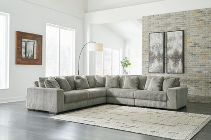 Modern Fabric 5-Piece Sectional