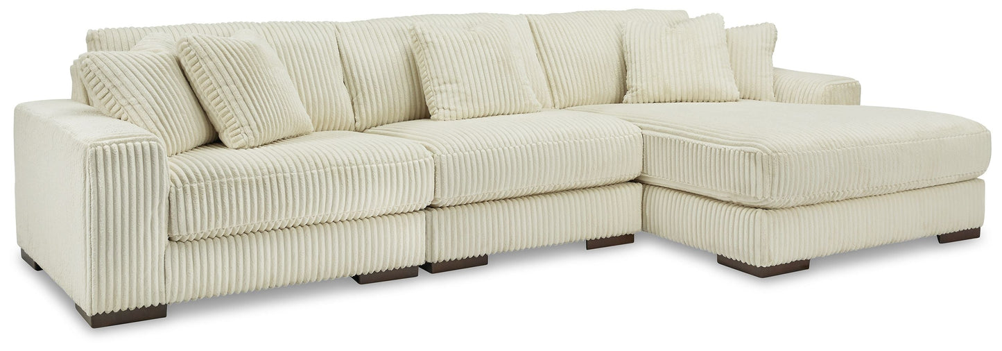 Modern Fabric Sectional - Fog - 5 Pc. Right Arm Facing