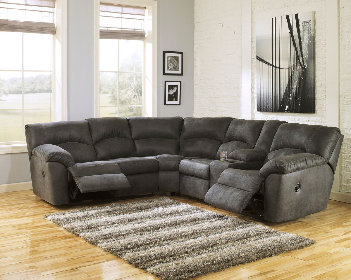 Modern Faux Leather Sectional