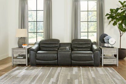 Modern Faux Leather Sectional
