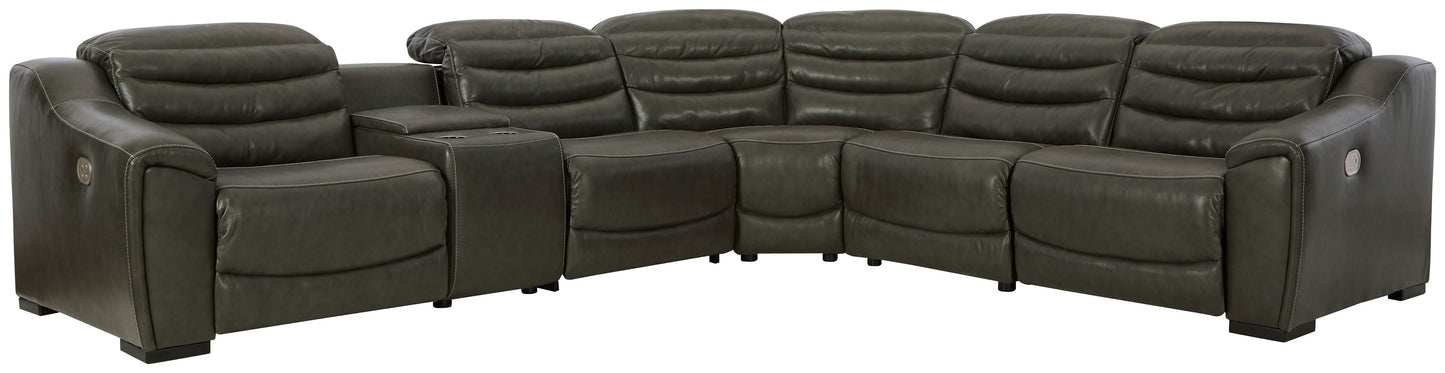 Modern Faux Leather Sectional