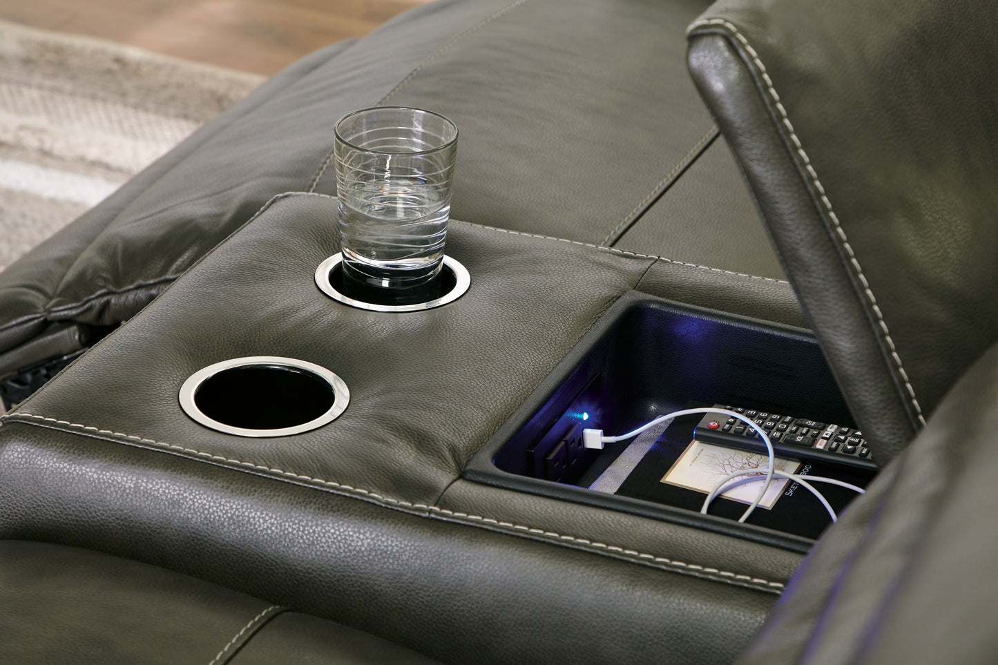 Modern Faux Leather Sectional