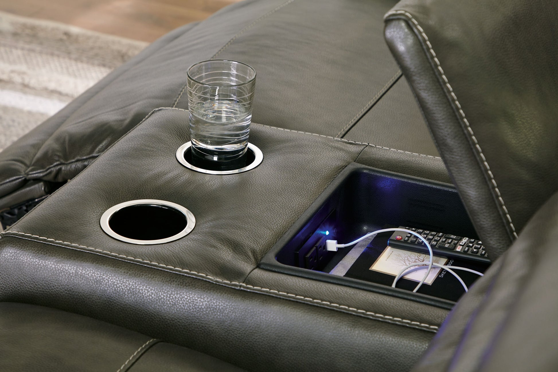 Modern Faux Leather Sectional