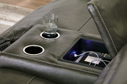 Modern Faux Leather Sectional