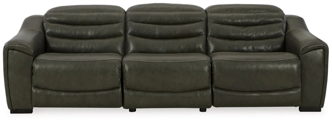 Modern Faux Leather Sectional