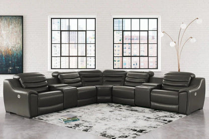 Modern Faux Leather Sectional