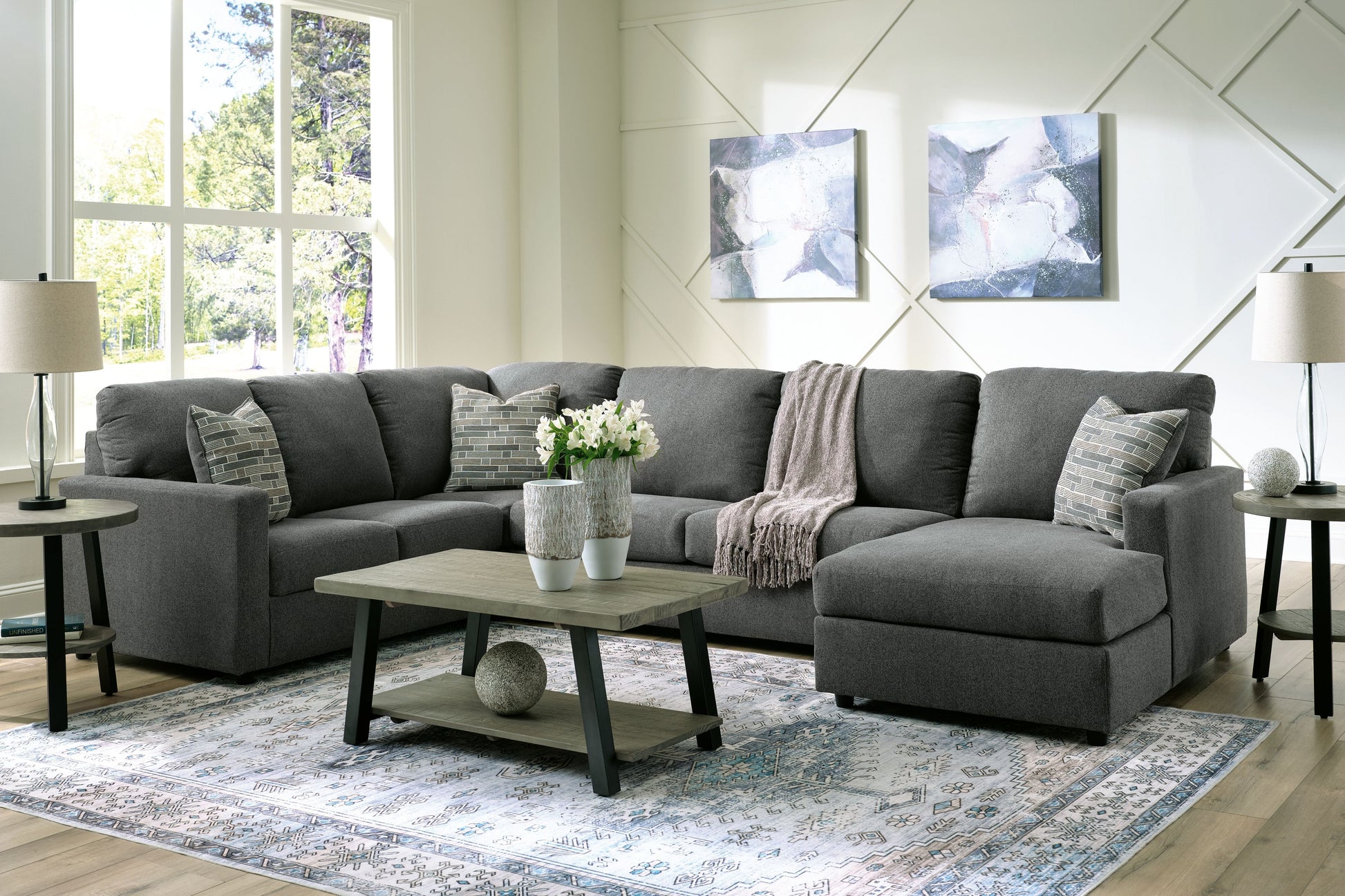 Modern Fabric Sectional