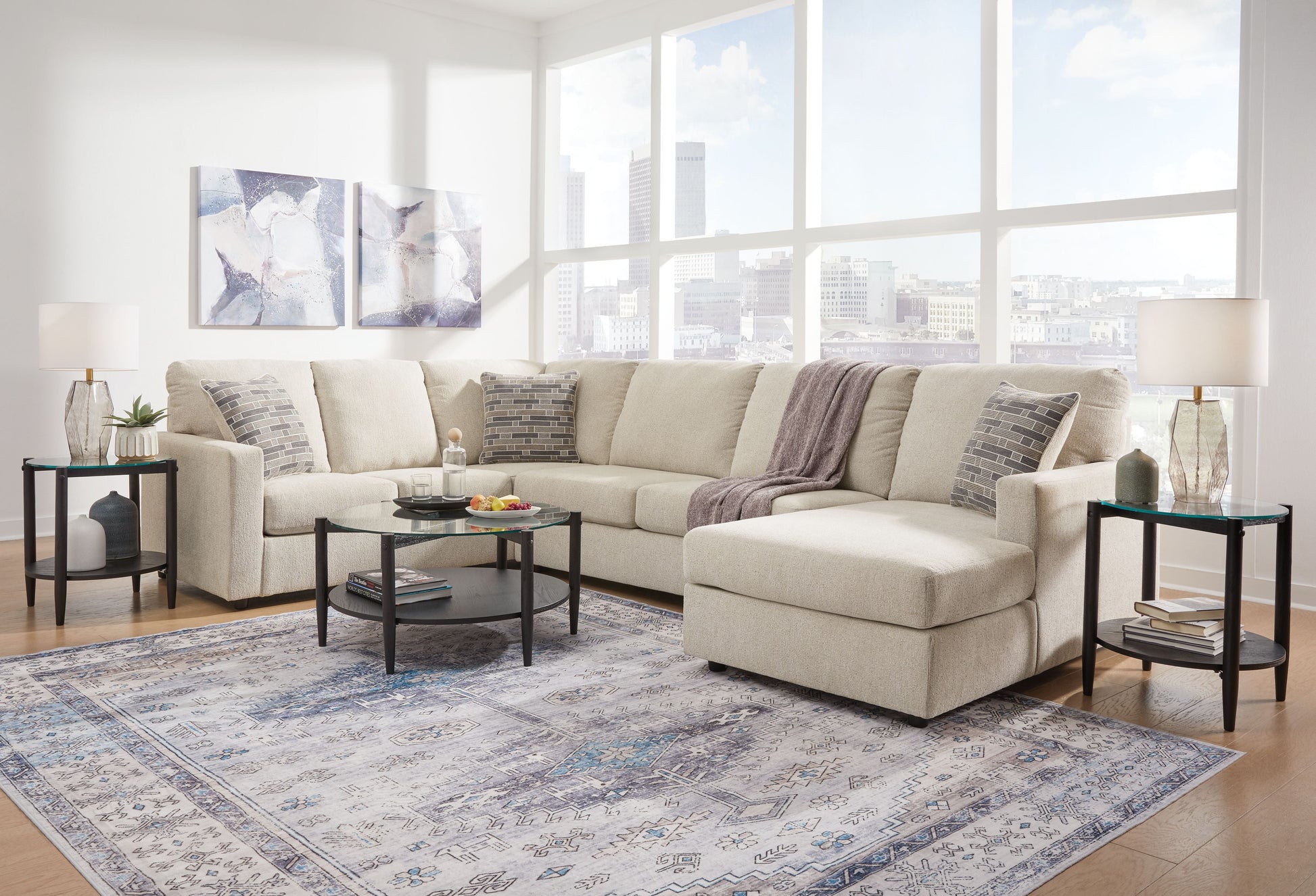 Modern Fabric Sectional