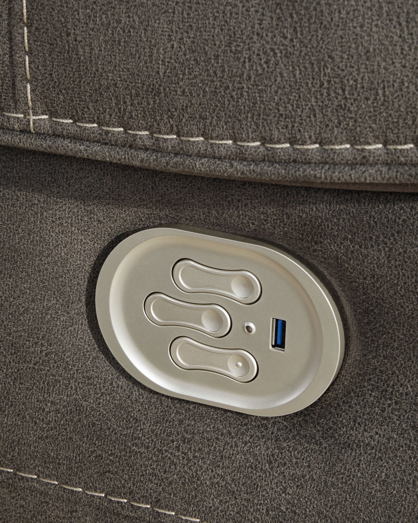 Hoopster Gunmetal Gray Zero Wall Power Recliner Sectional