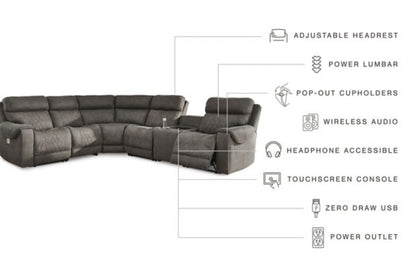 Modern Faux Leather Sectional