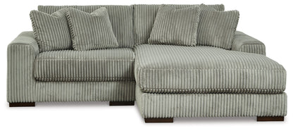 Modern Fabric 2-Piece Sectional - Fog