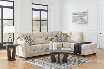 Lonoke 2-Piece Plush Fabric Sectional