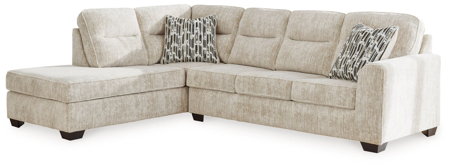Lonoke 2-Piece Plush Fabric Sectional