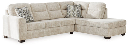 Lonoke 2-Piece Plush Fabric Sectional
