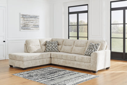 Lonoke 2-Piece Plush Fabric Sectional