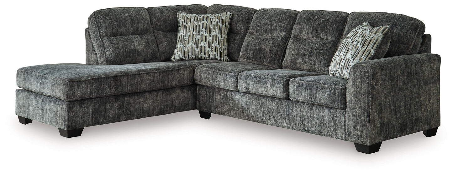 Lonoke 2-Piece Plush Fabric Sectional