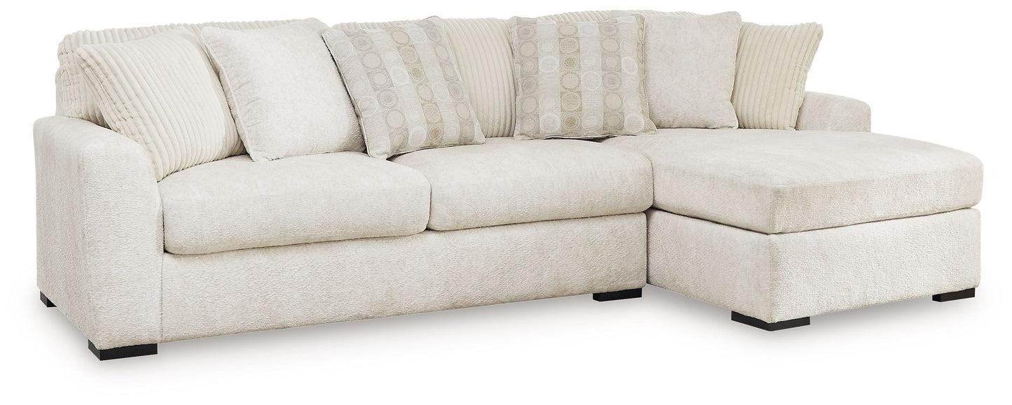Modern Fabric Sectional - Ivory - 4 Pc. Left Arm Facing Corner Chaise Sectional