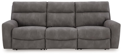 Modern Faux Leather Sectional