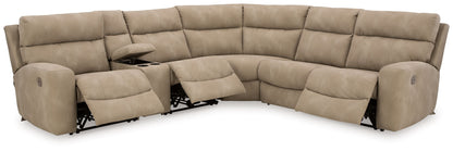 Modern Faux Leather Sectional