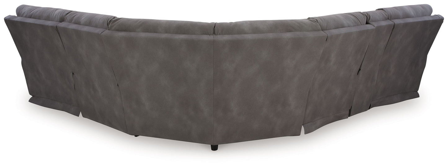 Modern Faux Leather Sectional