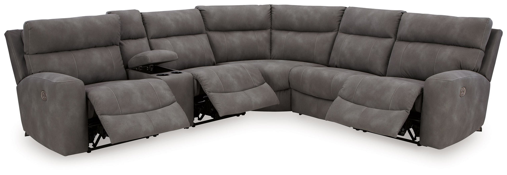Modern Faux Leather Sectional