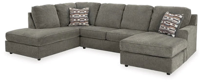 Modern Fabric Sectional - Putty - 2 Pc. Right-Arm Facing Corner Chaise
