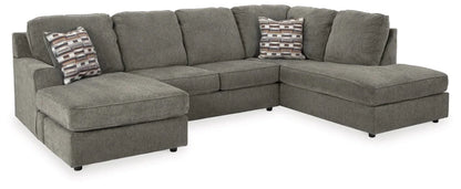 Modern Fabric Sectional - Putty - 2 Pc. Left-Arm Facing Corner Chaise
