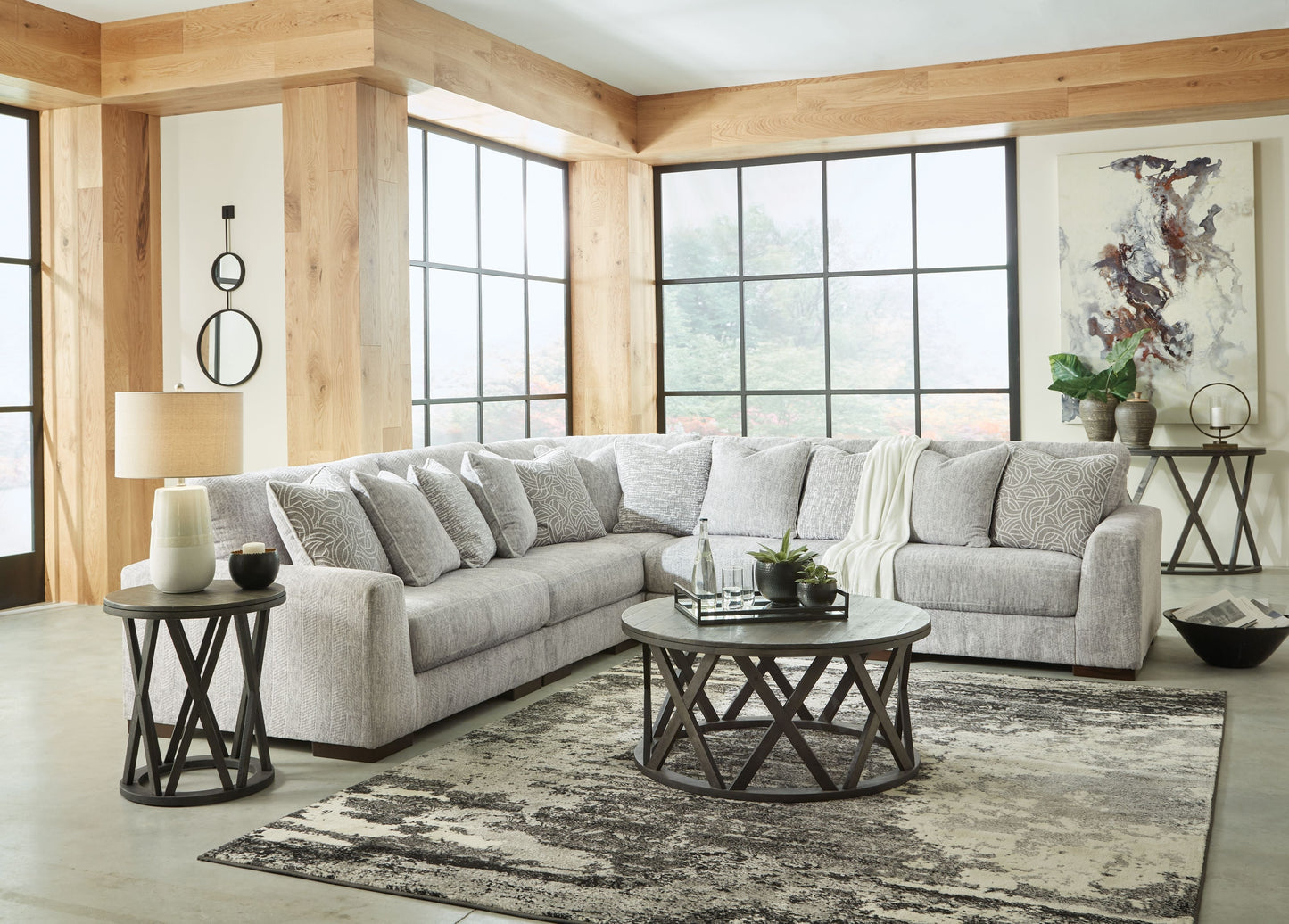 Regent Park Gray Modular Sectional