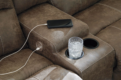 Segburg - Driftwood - 2-Piece Power Reclining Sofa