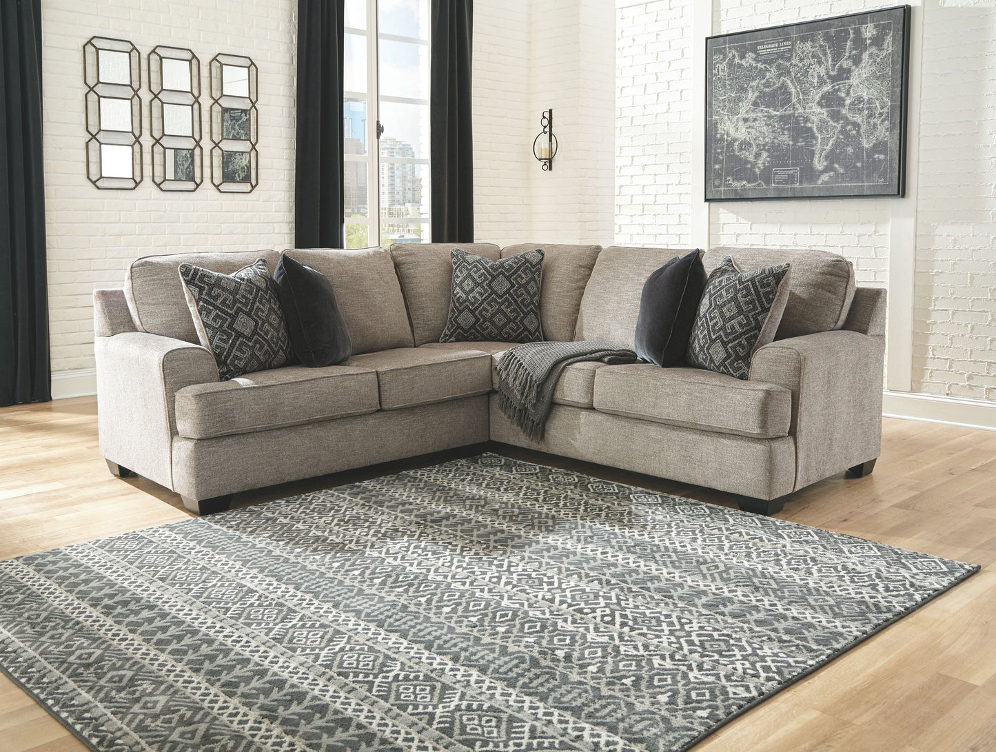 Bovarian Gray Sectional