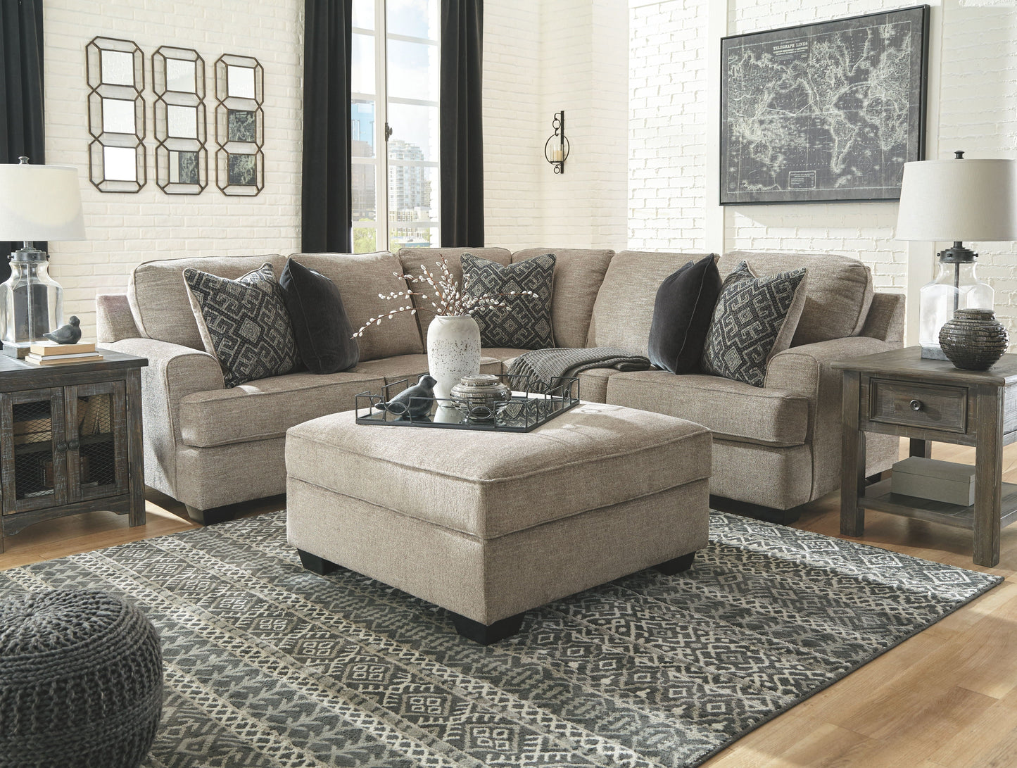 Bovarian Gray Sectional
