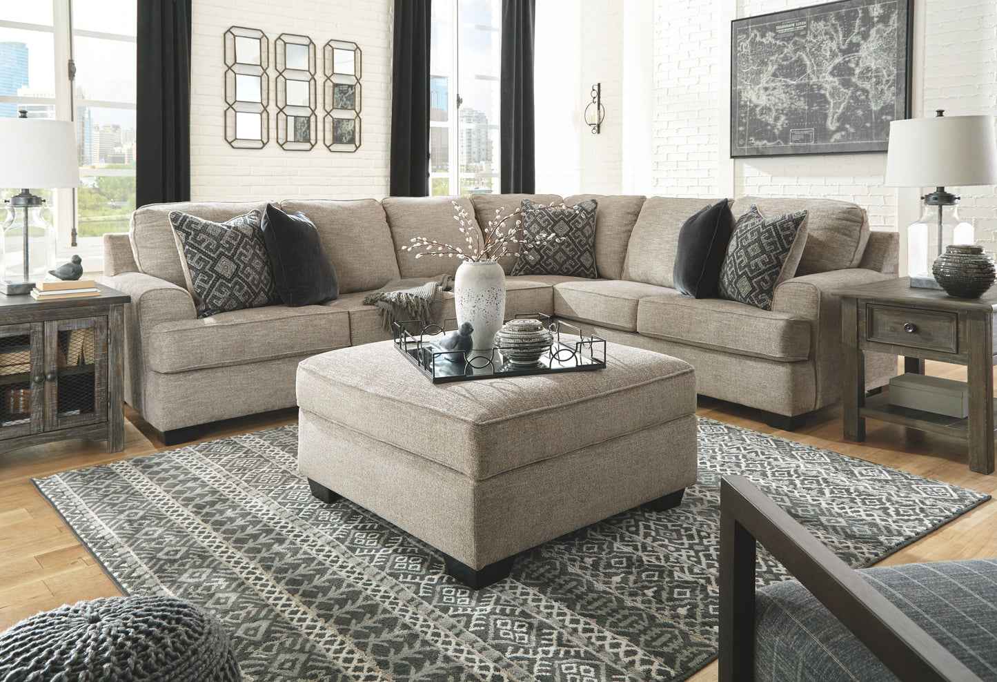 Casual Fabric Sectional