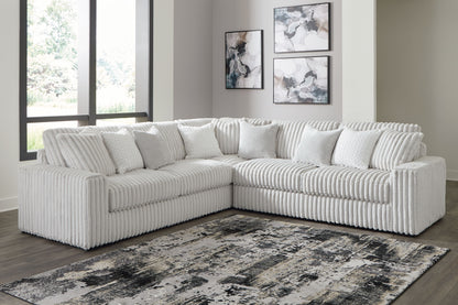 Modern Fabric Sectional - Alloy - 5 Pc. Left Arm Facing Corner Chaise Sectional