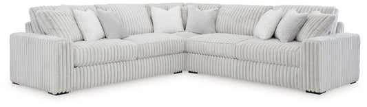 Modern Fabric Sectional - Alloy - 2 Pc. Super Chaise