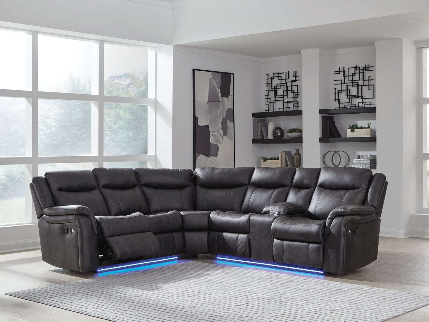 Sultan Meadow - Carbon - 2-Piece Reclining Sectional