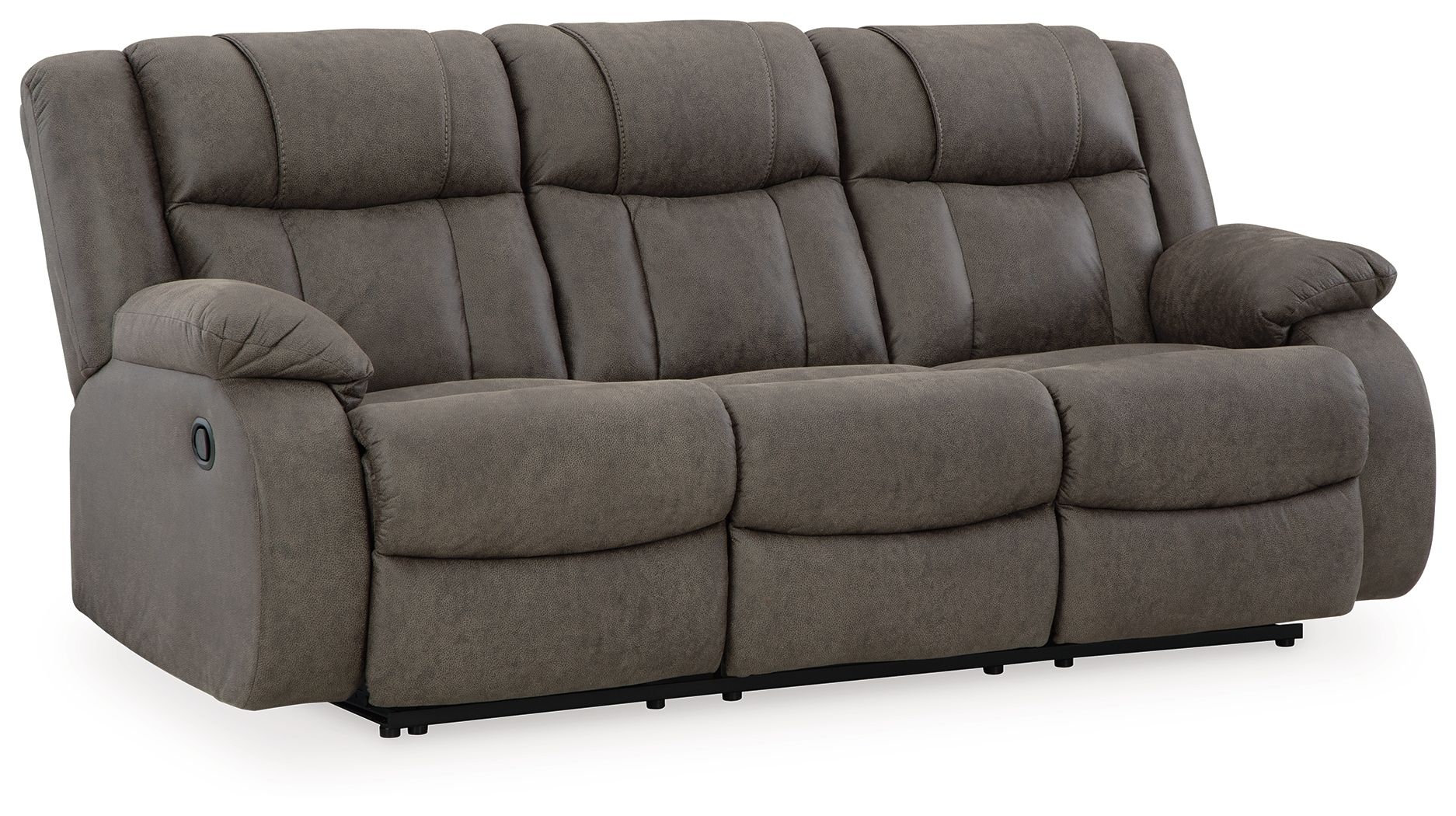 Dark Gray Reclining Sofa And Loveseat - view 5