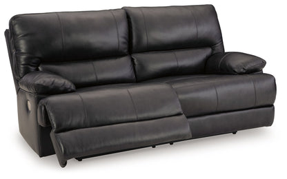 Black Leather Upholstered Reclining Sofa And Loveseat 7/18 - view 5