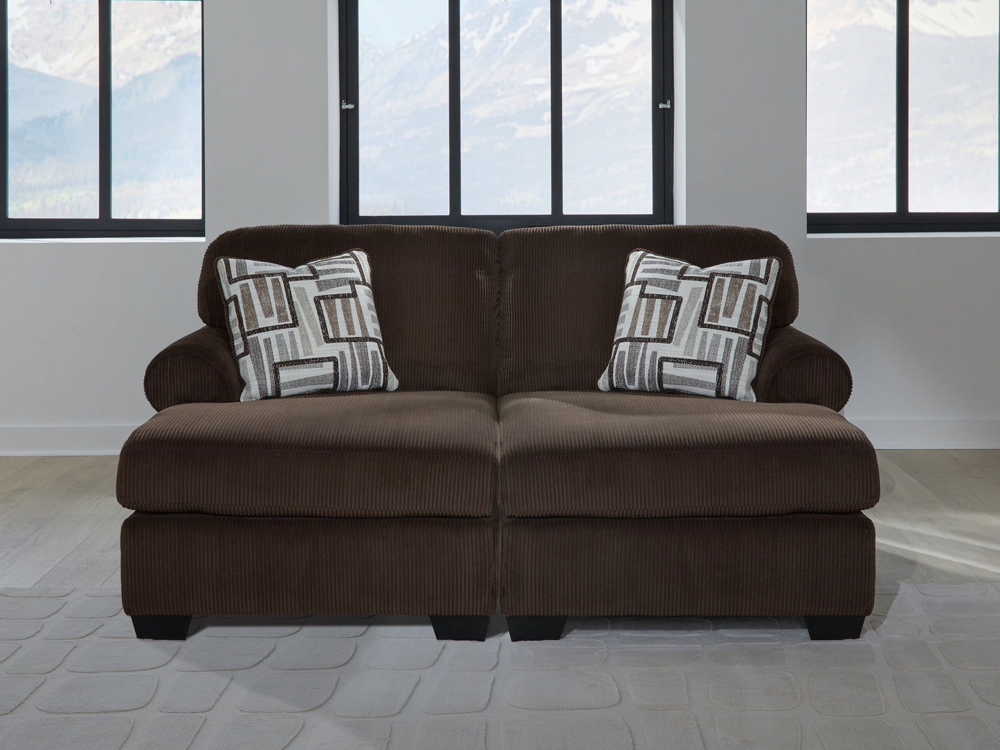 Kimlee Chocolate Sectional