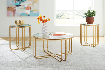 Milloton - Occasional Table Set (Set of 3) - Gold