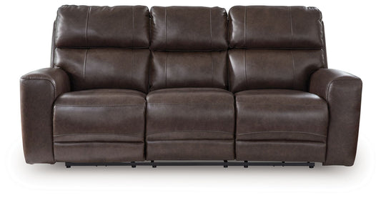 Crossplex - Smoke - Power Recline Sofa With Adjustable Headrest