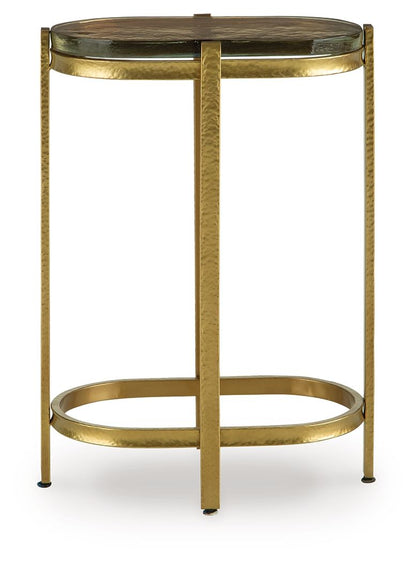 Porterville - Accent Table - Gold Finish