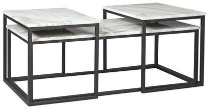 Donnesta Gray / Black - Occasional Table Set (Set of 3)