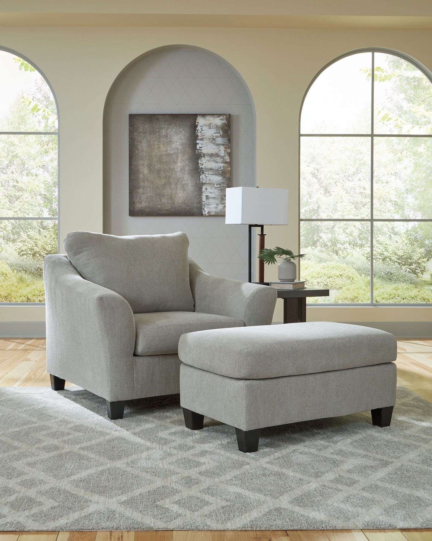 Willarae - 2 Pc. - Chair And A Half, Ottoman - Taupe
