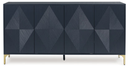 Loirwick - Accent Cabinet - Dark Blue