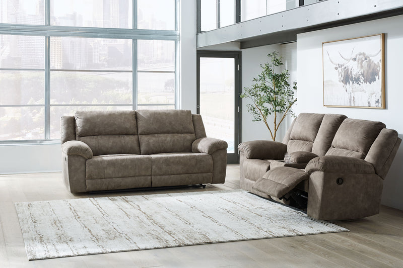 Modern Faux Leather Sofa - Dark Brown - 2 Pc. Sofa, Loveseat