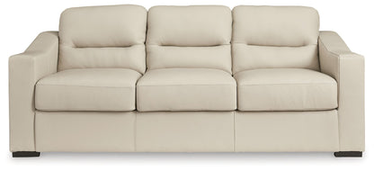 Modern Leather Match Sofa