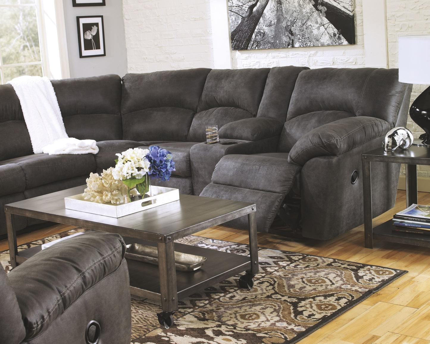Modern Faux Leather 3 Piece Living Room Sets