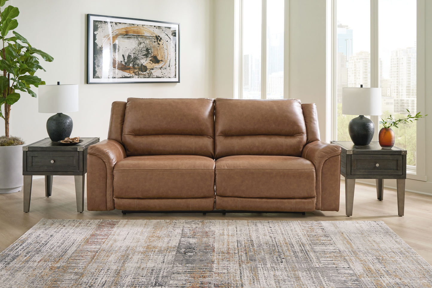 Trasimeno - Caramel - 2 Seat Power Reclining Sofa